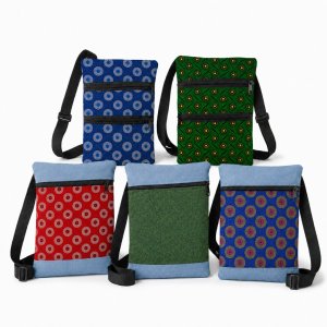 Shweshwe Flat Crossbody Bags | Made in South Africa | Menshwe
